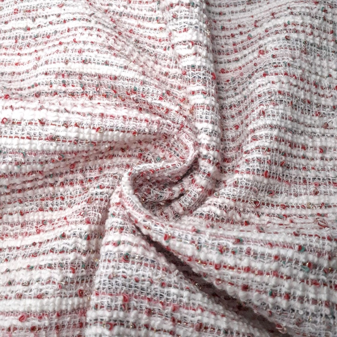 Tela chanel con lurex-Importadora textil Traberso