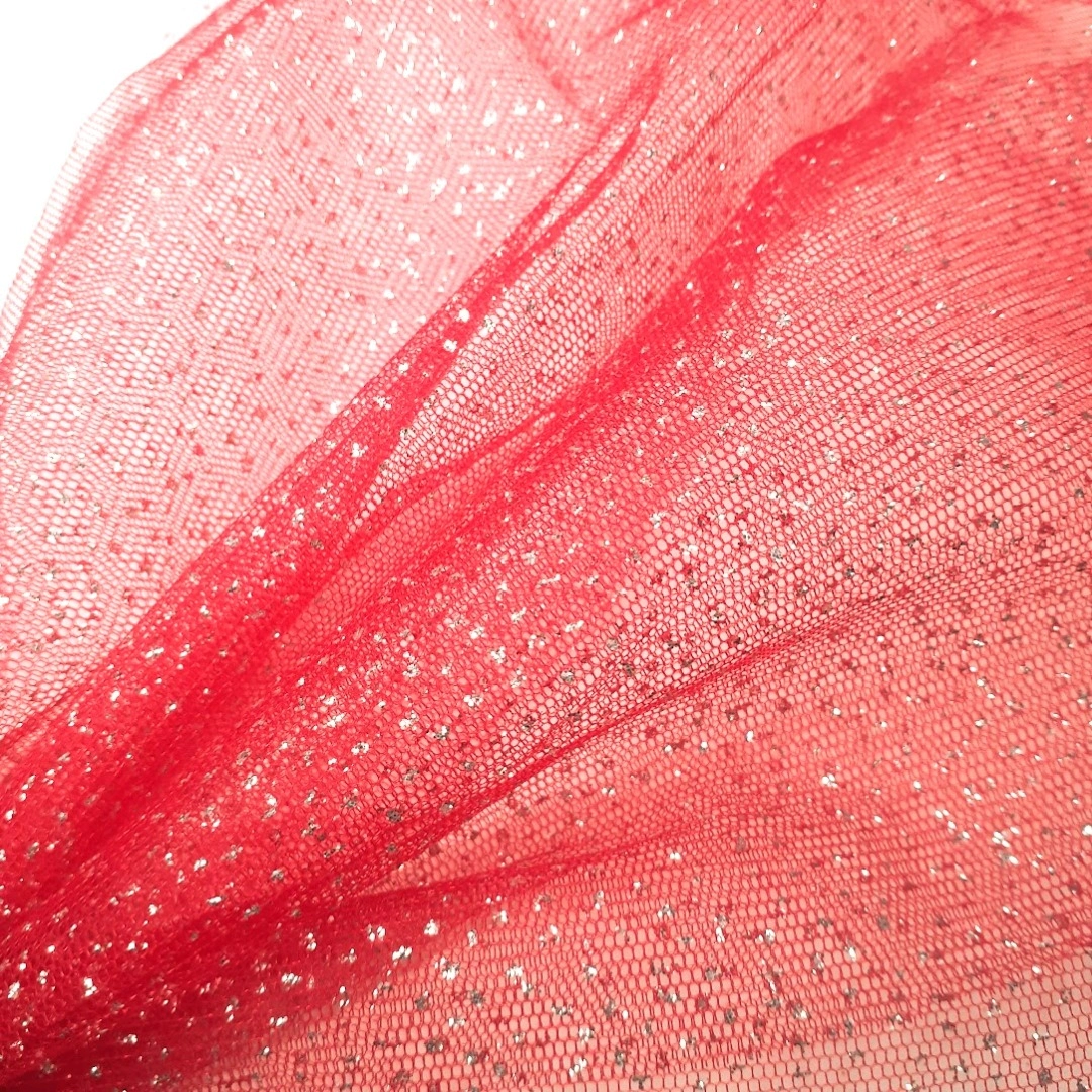 Tela tull con brillo-Importadora textil traberso