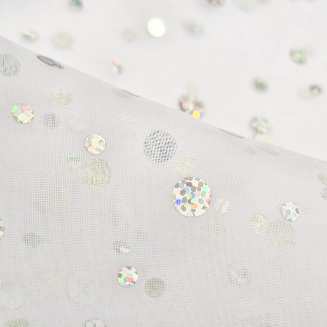 Tela organza holograma-Importadora textil traberso