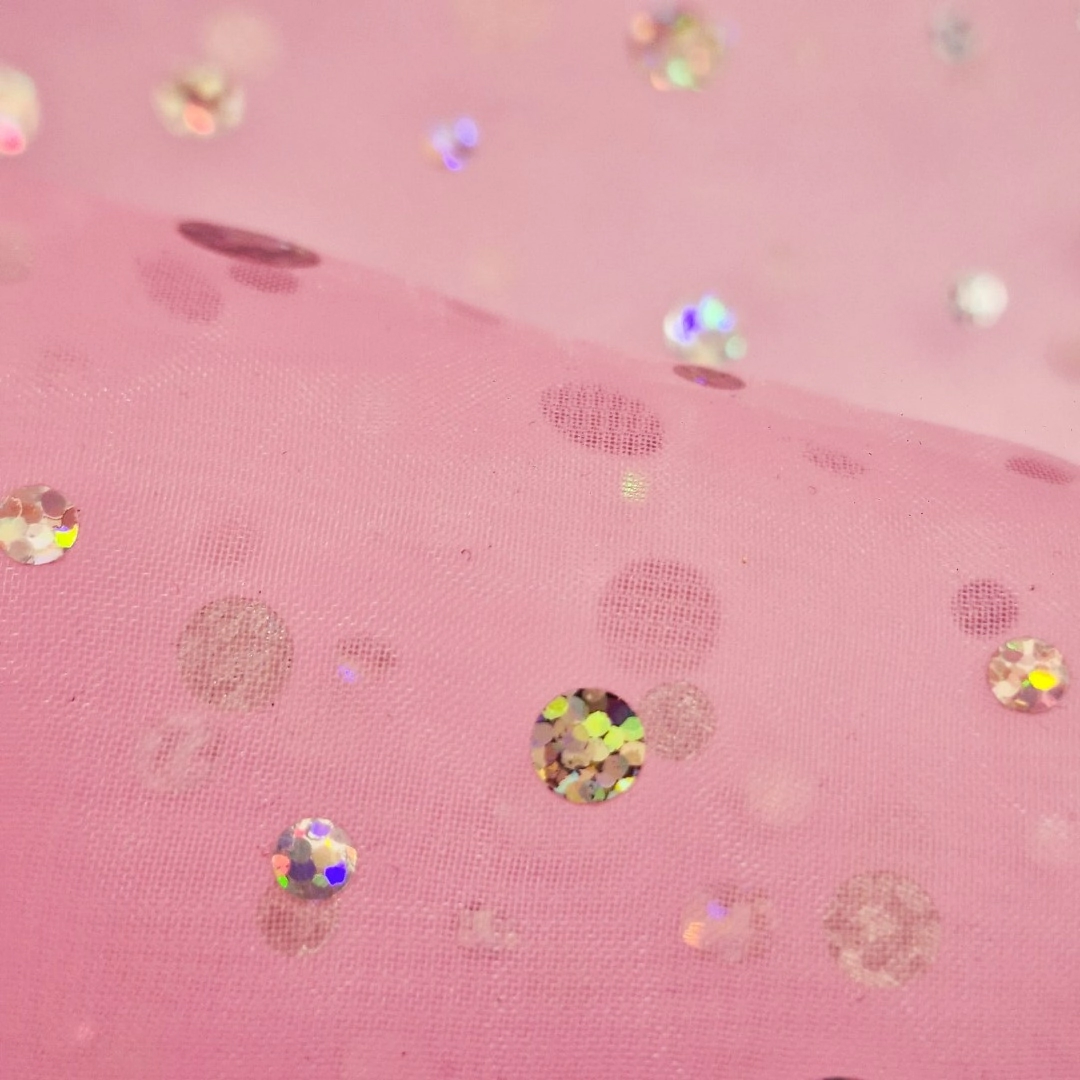 Tela organza holograma-Importadora textil traberso