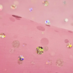 Tela organza holograma-Importadora textil traberso