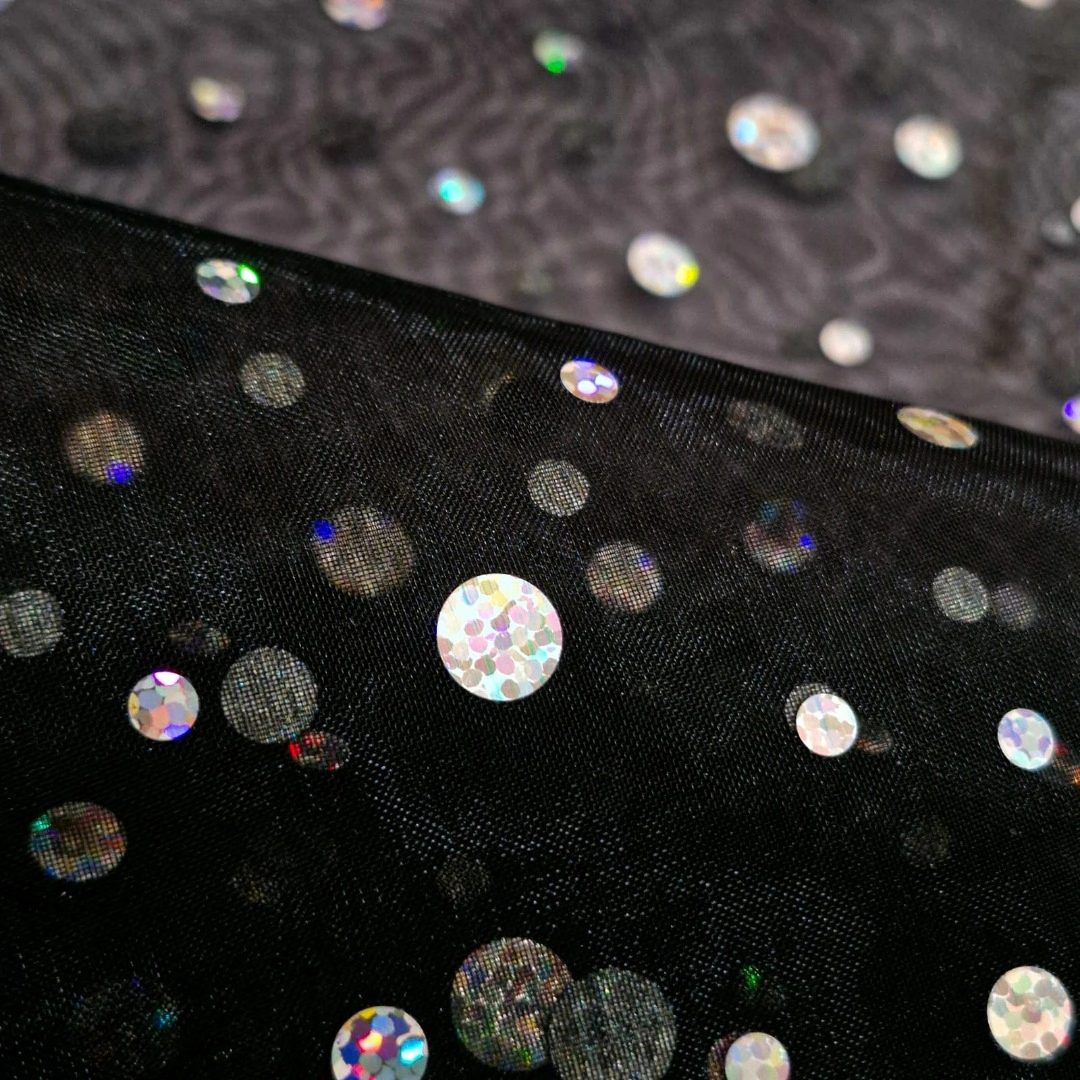 Tela organza holograma-Importadora textil traberso