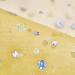 Tela organza holograma-Importadora textil traberso