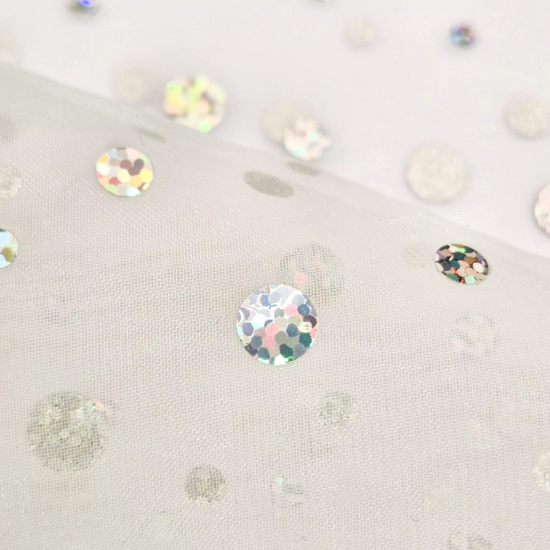 Tela organza holograma-Importadora textil traberso