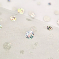 Tela organza holograma-Importadora textil traberso