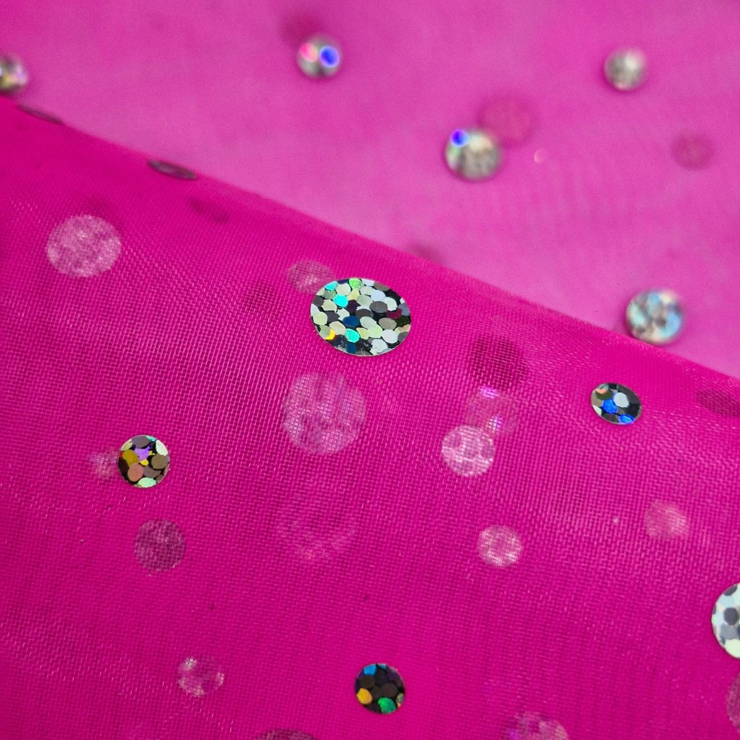 Tela organza holograma-Importadora textil traberso