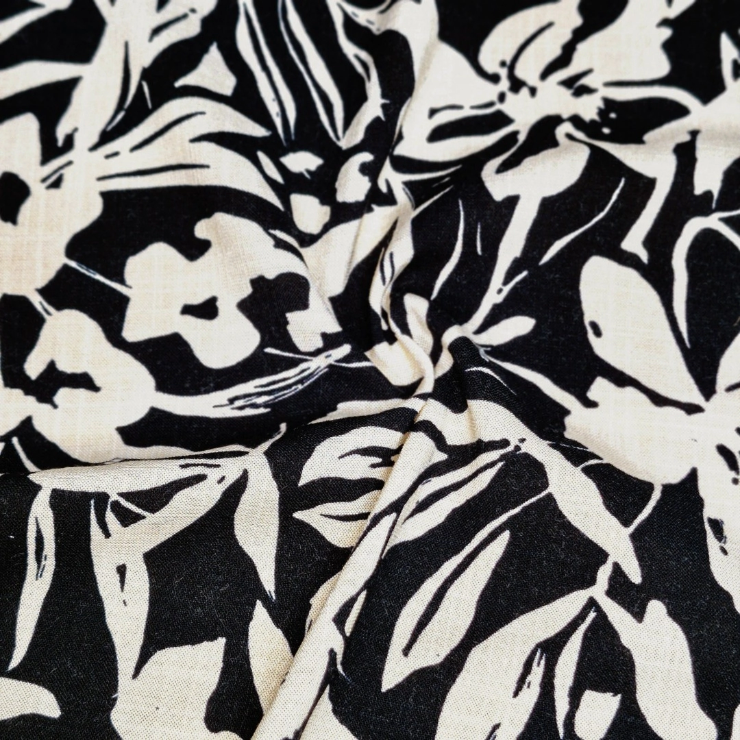 Tela Lino estampado - Importadora textil Traberso