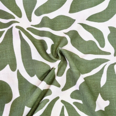 Tela lino estampado-Importadora textil Traberso