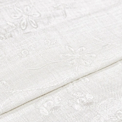 Tela Lino broderie-Importadora textil