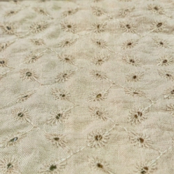 Tela Lino broderie calado-Importadora textil