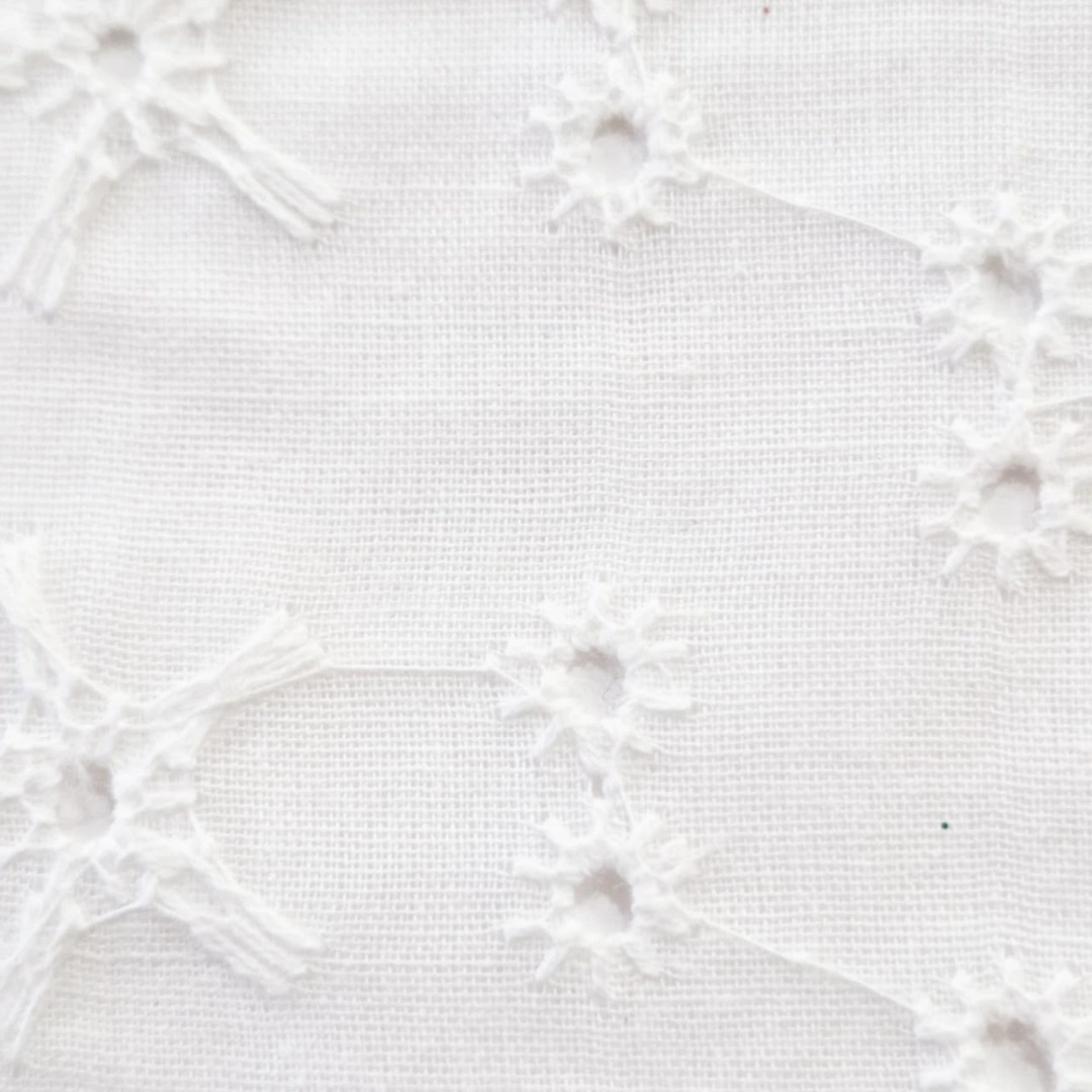 Tela Lino broderie-Importadora textil